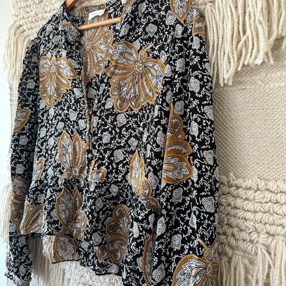 A.L.C. Lox Printed Silk Blouse - Picture 2 of 6
